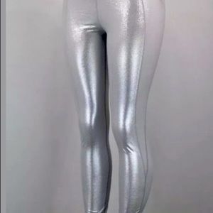 Victoria secret knockout tight silver metallic